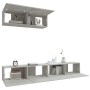 TV furniture set 3 pieces concrete gray plywood by vidaXL, TV Furniture - Ref: Foro24-3114481, Price: 146,22 €, Discount: %