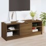 Mueble de TV madera contrachapada roble marrón 102x35,5x36,5 cm de vidaXL, Muebles TV - Ref: Foro24-817086, Precio: 62,81 €, ...