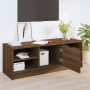 Mueble de TV madera contrachapada roble marrón 102x35,5x36,5 cm de vidaXL, Muebles TV - Ref: Foro24-817086, Precio: 62,81 €, ...