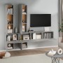 Mueble de pared de TV madera contrachapada gris hormigón de vidaXL, Muebles TV - Ref: Foro24-3114569, Precio: 227,43 €, Descu...