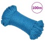 Cuerda de trabajo polipropileno azul 6 mm 100 m de vidaXL, Sogas y cuerdas metálicas - Ref: Foro24-152964, Precio: 13,81 €, D...