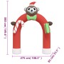 Christmas inflatable arch gate with LED 380 cm by vidaXL, Christmas lights - Ref: Foro24-345321, Price: 69,76 €, Discount: %