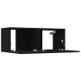 Set de muebles para TV 8 piezas madera contrachapada negro de vidaXL, Muebles TV - Ref: Foro24-3114287, Precio: 291,59 €, Des...