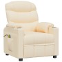 Cream fabric massage chair by vidaXL, Electric massage chairs - Ref: Foro24-348091, Price: 229,99 €, Discount: %