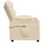 Cream fabric massage chair by vidaXL, Electric massage chairs - Ref: Foro24-348091, Price: 229,99 €, Discount: %