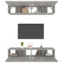 Muebles TV 4 uds madera contrachapada gris hormigón 80x30x30 cm de vidaXL, Muebles TV - Ref: Foro24-3114185, Precio: 135,64 €...