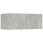 Muebles TV 4 uds madera contrachapada gris hormigón 80x30x30 cm de vidaXL, Muebles TV - Ref: Foro24-3114185, Precio: 135,64 €...