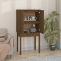 Aparador alto madera maciza de pino marrón miel 60x40x120 cm de vidaXL, Aparadores - Ref: Foro24-821747, Precio: 86,04 €, Des...