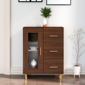 Oak brown engineered wood sideboard 69.5x34x90 cm by vidaXL, Sideboards - Ref: Foro24-817365, Price: 93,99 €, Discount: %