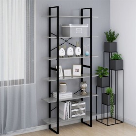 Sonoma gray plywood shelving 100x30x210 cm by vidaXL, Bookcases and shelves - Ref: Foro24-821325, Price: 68,37 €, Discount: %