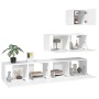 TV furniture set, 4-piece white plywood. by vidaXL, TV Furniture - Ref: Foro24-3114646, Price: 170,31 €, Discount: %