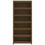 Estantería madera maciza de pino marrón miel 80x35x183 cm de vidaXL, Librerías y estanterías - Ref: Foro24-821697, Precio: 22...