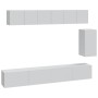 Set de muebles para TV 6 piezas madera contrachapada blanco de vidaXL, Muebles TV - Ref: Foro24-3114614, Precio: 211,63 €, De...