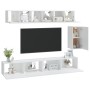 Set de muebles para TV 6 piezas madera contrachapada blanco de vidaXL, Muebles TV - Ref: Foro24-3114614, Precio: 211,63 €, De...