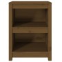 Estantería madera maciza de pino marrón miel 50x35x68 cm de vidaXL, Librerías y estanterías - Ref: Foro24-821702, Precio: 52,...