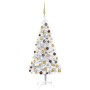 Beleuchteter Weihnachtsbaum mit Lichtern und Kugeln silber 120 cm von vidaXL, Weihnachtsbäume - Ref: Foro24-3077522, Preis: 4...