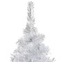 Beleuchteter Weihnachtsbaum mit Lichtern und Kugeln silber 120 cm von vidaXL, Weihnachtsbäume - Ref: Foro24-3077522, Preis: 4...