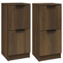 Aparadores 2 uds madera contrachapada marrón roble30x30x70 cm de vidaXL, Aparadores - Ref: Foro24-817023, Precio: 66,72 €, De...