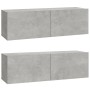 TV furniture set 6 pieces concrete gray plywood by vidaXL, TV Furniture - Ref: Foro24-3114609, Price: 273,59 €, Discount: %