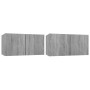 Set de muebles para TV 4 pzas madera contrachapada gris Sonoma de vidaXL, Muebles TV - Ref: Foro24-3114532, Precio: 146,75 €,...