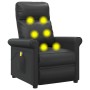 Sillón de masaje de cuero sintético negro de vidaXL, Sillones de masaje eléctricos - Ref: Foro24-348040, Precio: 242,35 €, De...