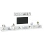 TV furniture set, 6 pieces, white plywood by vidaXL, TV Furniture - Ref: Foro24-3114606, Price: 289,75 €, Discount: %