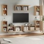 TV furniture set 7 pieces Sonoma oak plywood by vidaXL, TV Furniture - Ref: Foro24-3114304, Price: 228,12 €, Discount: %