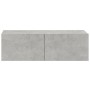 TV furniture set 5 pieces concrete gray plywood by vidaXL, TV Furniture - Ref: Foro24-3114433, Price: 185,92 €, Discount: %