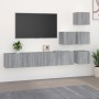 Wall-mounted TV stand made of gray Sonoma plywood. by vidaXL, TV Furniture - Ref: Foro24-3114580, Price: 154,53 €, Discount: %