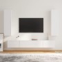 Set de muebles de TV 4 pzas madera contrachapada blanco brillo de vidaXL, Muebles TV - Ref: Foro24-3114210, Precio: 204,99 €,...