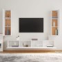 Set de muebles de TV 4 pzas madera contrachapada blanco brillo de vidaXL, Muebles TV - Ref: Foro24-3114210, Precio: 204,99 €,...