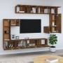 TV-Wandschrank aus geräuchertem Eichensperrholz von vidaXL, TV-Möbel - Ref: Foro24-3114595, Preis: 374,69 €, Rabatt: %