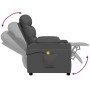 Sillón de masaje de cuero sintético gris de vidaXL, Sillones de masaje eléctricos - Ref: Foro24-348066, Precio: 257,97 €, Des...