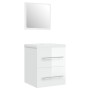 Glossy white plywood bathroom cabinet with sink by vidaXL, bathroom vanities - Ref: Foro24-3114167, Price: 134,08 €, Discount: %