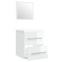 Glossy white plywood bathroom cabinet with sink by vidaXL, bathroom vanities - Ref: Foro24-3114167, Price: 134,08 €, Discount: %