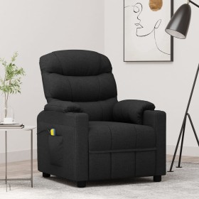 Sillón de masaje de tela negro de vidaXL, Sillones de masaje eléctricos - Ref: Foro24-348084, Precio: 227,99 €, Descuento: %