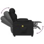 Black fabric massage chair by vidaXL, Electric massage chairs - Ref: Foro24-348084, Price: 228,11 €, Discount: %