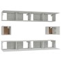 Set de muebles de TV 6 pzas madera contrachapada gris hormigón de vidaXL, Muebles TV - Ref: Foro24-3114369, Precio: 242,77 €,...