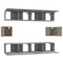 Set de muebles de TV 6 pzas madera contrachapada gris hormigón de vidaXL, Muebles TV - Ref: Foro24-3114361, Precio: 178,05 €,...