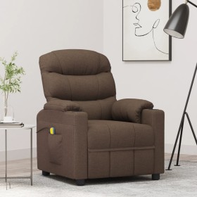 Sillón de masaje eléctrico tela marrón de vidaXL, Sillones de masaje eléctricos - Ref: Foro24-348086, Precio: 229,99 €, Descu...