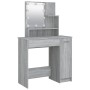 LED vanity set in gray Sonoma plywood by vidaXL, Bedroom Dressers - Ref: Foro24-3114121, Price: 113,98 €, Discount: %