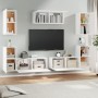 7-piece white plywood TV furniture set by vidaXL, TV Furniture - Ref: Foro24-3114302, Price: 262,11 €, Discount: %