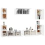 7-piece white plywood TV furniture set by vidaXL, TV Furniture - Ref: Foro24-3114302, Price: 262,11 €, Discount: %