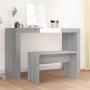 Sonoma gray plywood dressing stool 70x35x45 cm by vidaXL, vanity benches - Ref: Foro24-820524, Price: 30,59 €, Discount: %