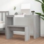 Sonoma gray plywood dressing stool 70x35x45 cm by vidaXL, vanity benches - Ref: Foro24-820524, Price: 30,59 €, Discount: %