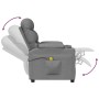 Sillón de masaje tela gris claro de vidaXL, Sillones de masaje eléctricos - Ref: Foro24-348082, Precio: 239,99 €, Descuento: %