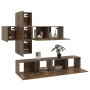 Set de muebles de TV 7 pzas madera contrachapada roble ahumado de vidaXL, Muebles TV - Ref: Foro24-3114515, Precio: 183,41 €,...