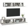 TV-Möbel-Set 4 Stück Sperrholz grau Beton von vidaXL, TV-Möbel - Ref: Foro24-3114537, Preis: 170,38 €, Rabatt: %