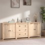 Solid pine wood sideboard 210x35x80 cm by vidaXL, Sideboards - Ref: Foro24-3114069, Price: 270,98 €, Discount: %