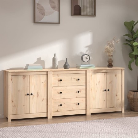 Sideboard aus massivem Kiefernholz, 210 x 35 x 80 cm von vidaXL, Sideboards - Ref: Foro24-3114069, Preis: 270,98 €, Rabatt: %